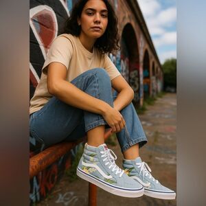 🌺✨ Vans Sk8-Hi Floral Tropical Sneakers 🌺✨